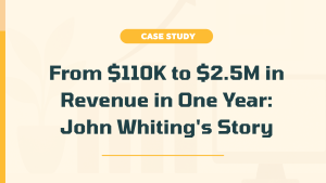 Case study: John Whiting of Bulletproof Entrepreneur went from $110K to $2.5M in revenue in one year with fractional COO support