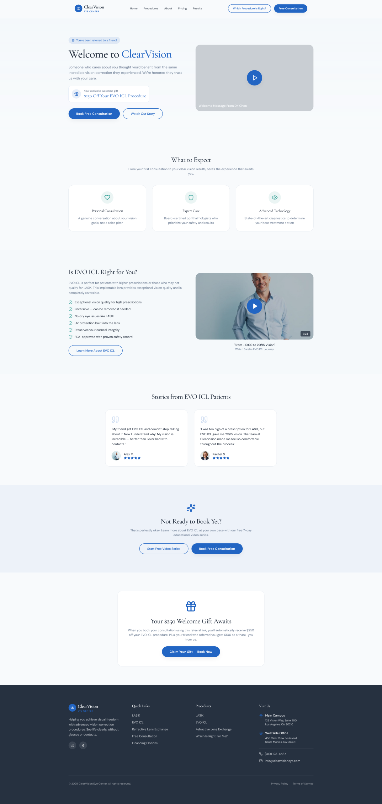 Referral Funnel Alumni Page