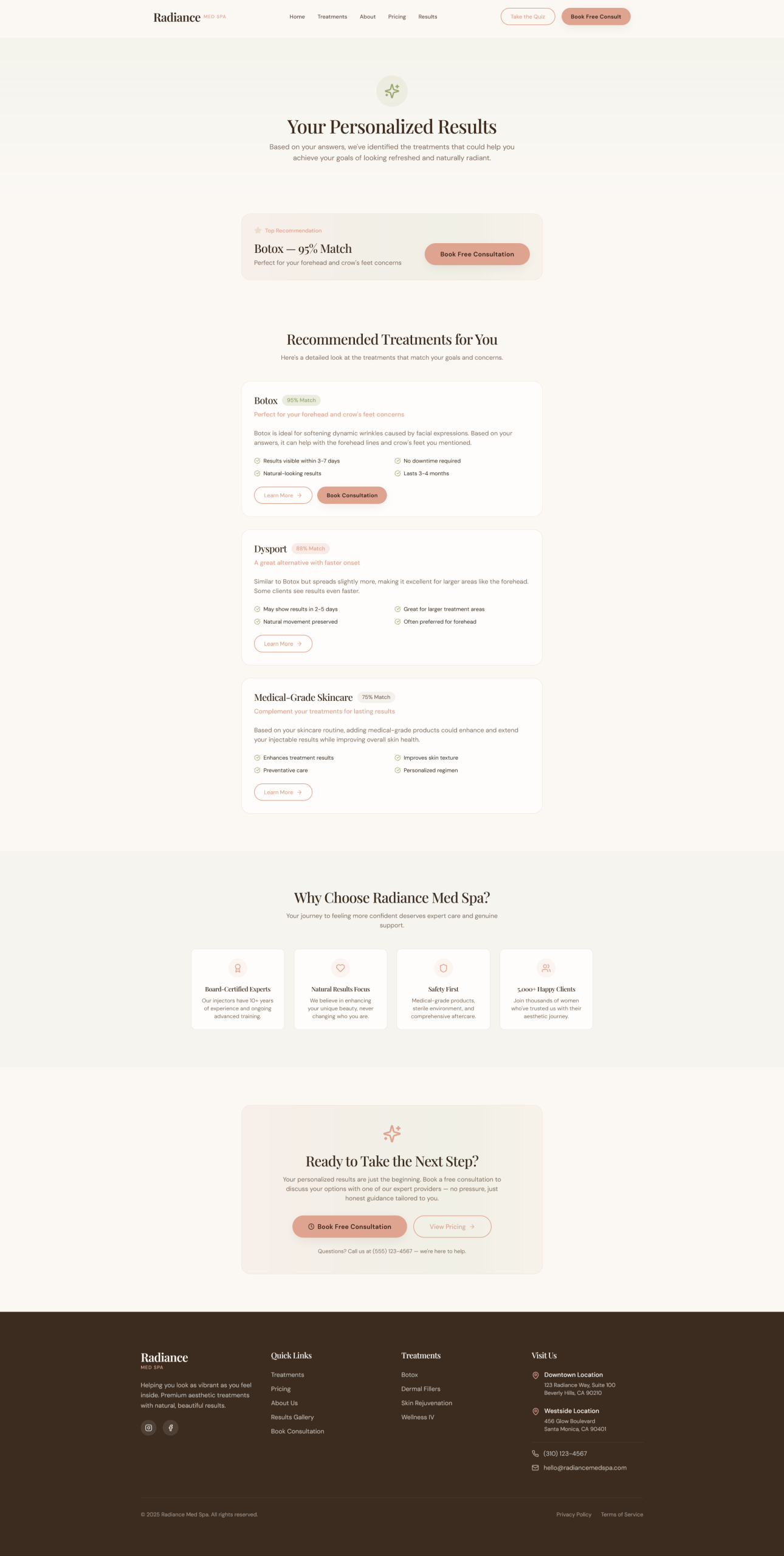 self test results page