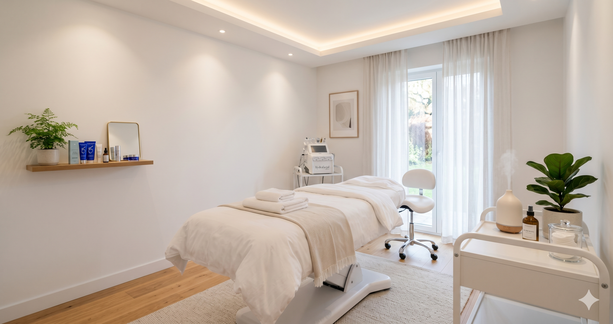 Modern medical spa treatment room representing a complete patient acquisition and retention system